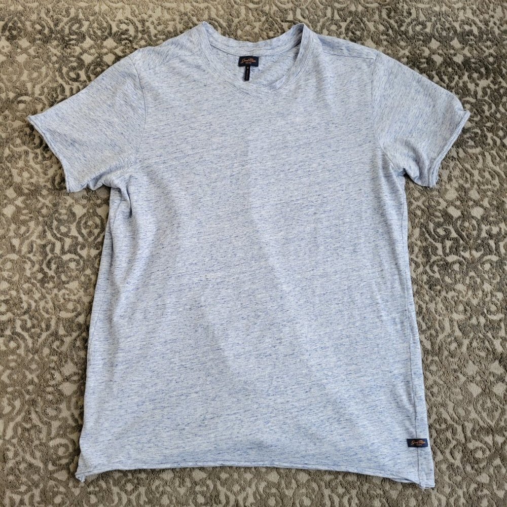 Good Man Brand Short Sleeve T-Shirt-Light Grey with V-Neck - Picture 4 of 7